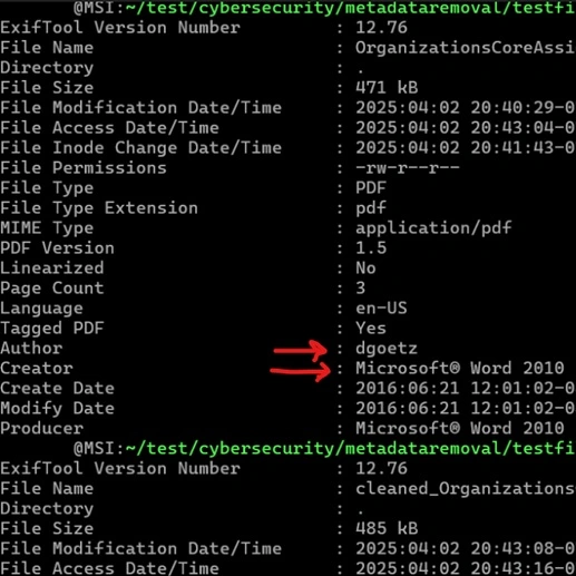 File Metadata Remover